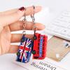Creative Trendy Decoration Chain Red&Blue Mail Box Key Chain Fashion Accessories Key Ring Jewelry