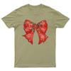 Christmas Bow Festive Holiday TShirt Unisex Gift Retro Seasonal Funny Xmas