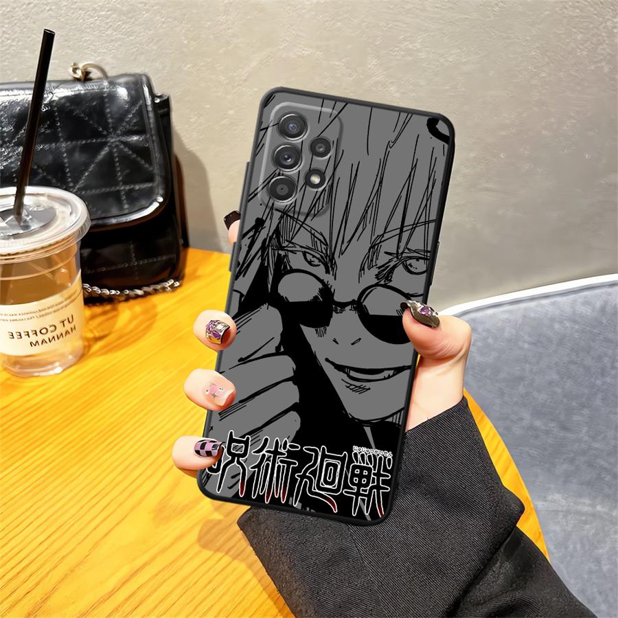 Мягкий задний чехол-бампер для Samsung Galaxy A10 A20 Note 20 Ultra 9 10 A05 A03 A01 A02 A04 A06 A30 A40 A50 A70 Аниме J-ujutsu