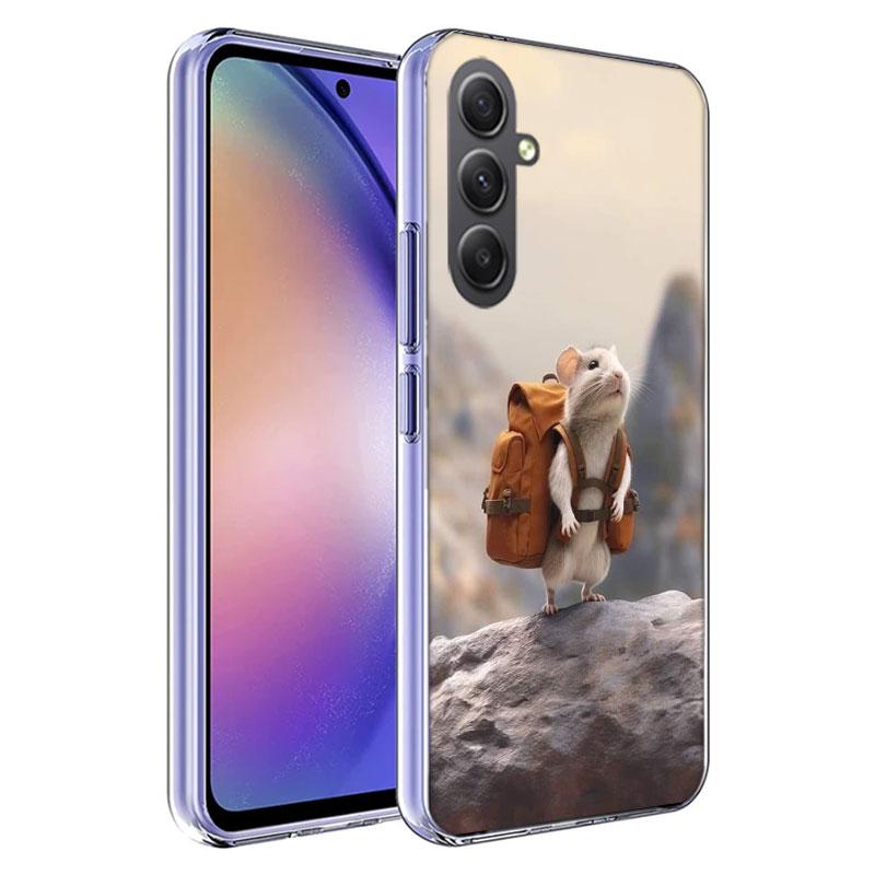 Cute Hamster Phone Case for Samsung A17 A37 A57 A07 A16 A26 A36 A56 A06 A02S A12 A22 A32 A52S A04S A14 A24 A34 A54 A03 A13 A33 A