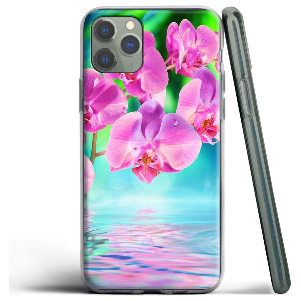 Красочный силиконовый чехол с цветами орхидеи для Apple iPhone 12 Mini 11 Pro SE XS X XR Max 8 7 6S 6 Plus 5S