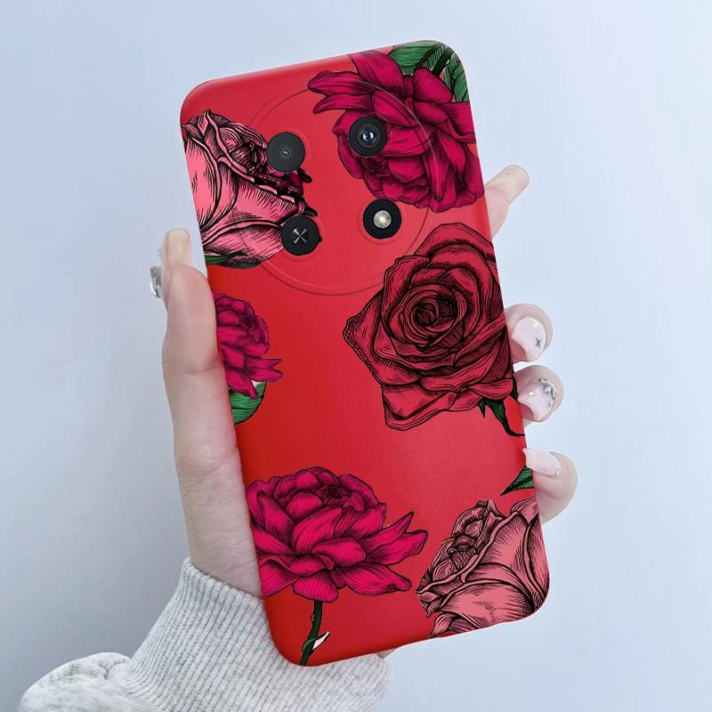 Чехол для Huawei Nova 12i Дизайн 'Девочка с цветами' Мягкий силиконовый чехол для телефона для Huawei Nova12i 12 i 4G CTR-L81 L91 Nova 13i Чехол Capa