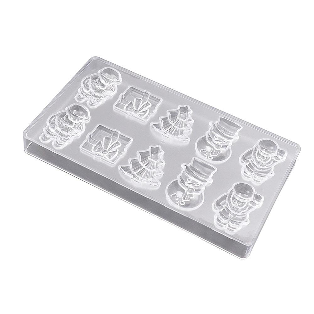 Легко моющаяся поликарбонатная форма для шоколада Прозрачная Прочная Кондитерская форма Многоразовая Выпечка Инструмент для выпечки Кухонные принадлежности