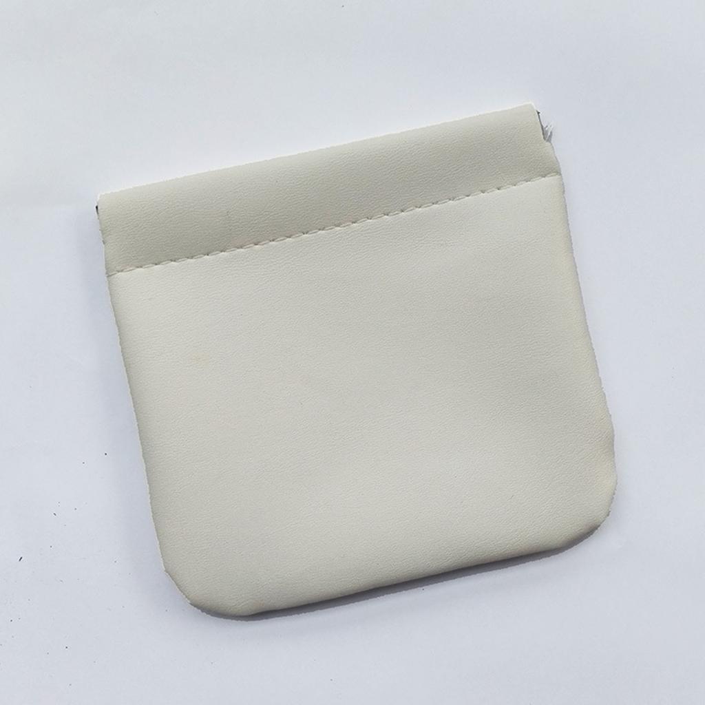 4 шт. Косметичка-кошелек из ПУ-кожи с автоматическим закрытием, однотонная, мини-карманная, портативная, для макияжа, ювелирных изделий, помады