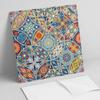 Ready-to-install vinyl tiles with decorative prints, mosaic patterns in symmetry, 20x20x20 cm
