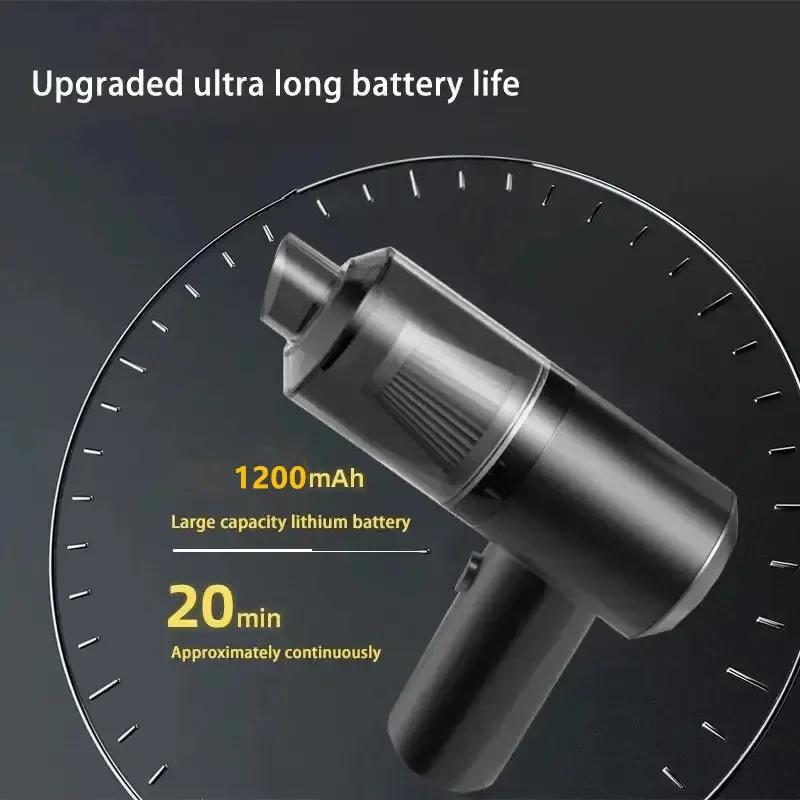 Ручной Автомобильный Пылесос Мощный Беспроводной Сборщик Пыли USB-Перезаряжаемый Портативный Прибор для Уборки для Дома и Авто