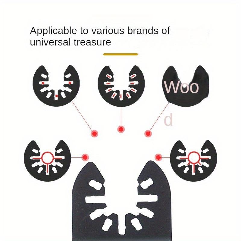 31 шт. Многоцелевые полотна Treasure Saw Многофункциональная быстрозагружаемая осциллирующая пила, полотна для возвратно-поступательных пил