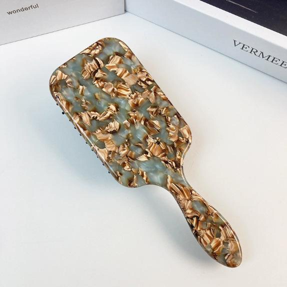 Высококачественный гребень для волос из черепахового ацетата - с воздушной подушкой, милый дизайн, идеально подходит для девочек