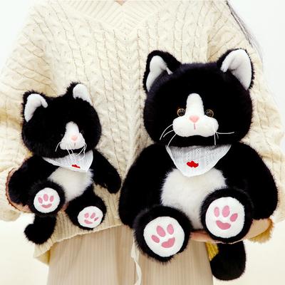 Милая плюшевая игрушка кошка, кукла кошка, подушка, детский подарок, котенок, тряпичная кукла, подарок на день рождения