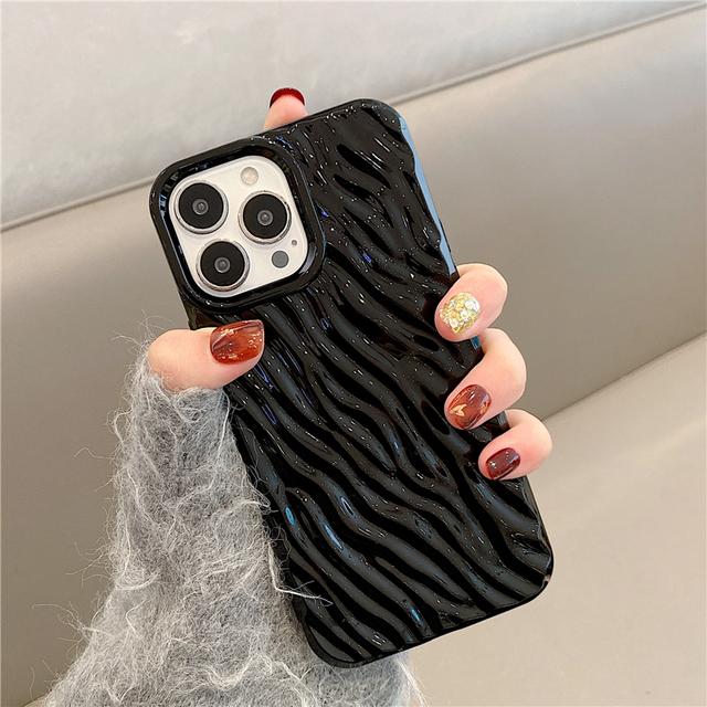 Модный простой чехол для телефона с волнами воды для Iphone 13 11 12 14 Pro Max 14 Plus, мягкий силиконовый противоударный чехол Capa Shell