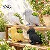 Ceramic Style Garden Ornament 3D Printed Parrot Flower Pot, Creative Animal Succulent Planter, Unique Bird Minimalist Desktop Pot Shaped Plant