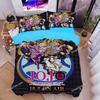 Аниме Невероятные приключения Комплект постельного белья JoJo Покрывало Наволочка Джотаро Куджо Покрывало для мальчиков девочек Размер Twin Queen