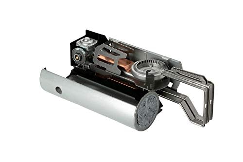 Snow Peak ДОМ И КЕМПИНГ Горелка (Серебристый, GS-600SL) - Компактная настольная газовая плита для кемпинга и приготовления пищи на открытом воздухе (Включает наклейку)