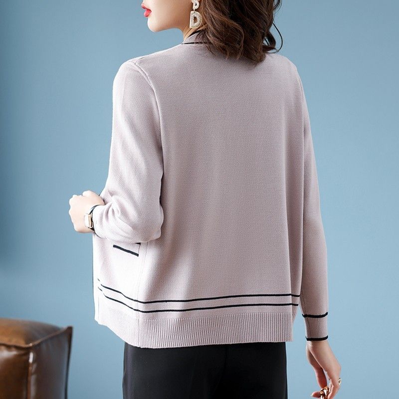 Комплект из 2 трикотажных топов весна-осень женский тонкий трикотажный кардиган куртка с коротким рукавом футболка больших размеров открытое спереди трикотажное пальто трикотажные футболки наряды