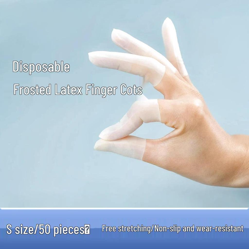 Матовые нескользящие прозрачные напальчники для маникюра и использования с сенсорными экранами