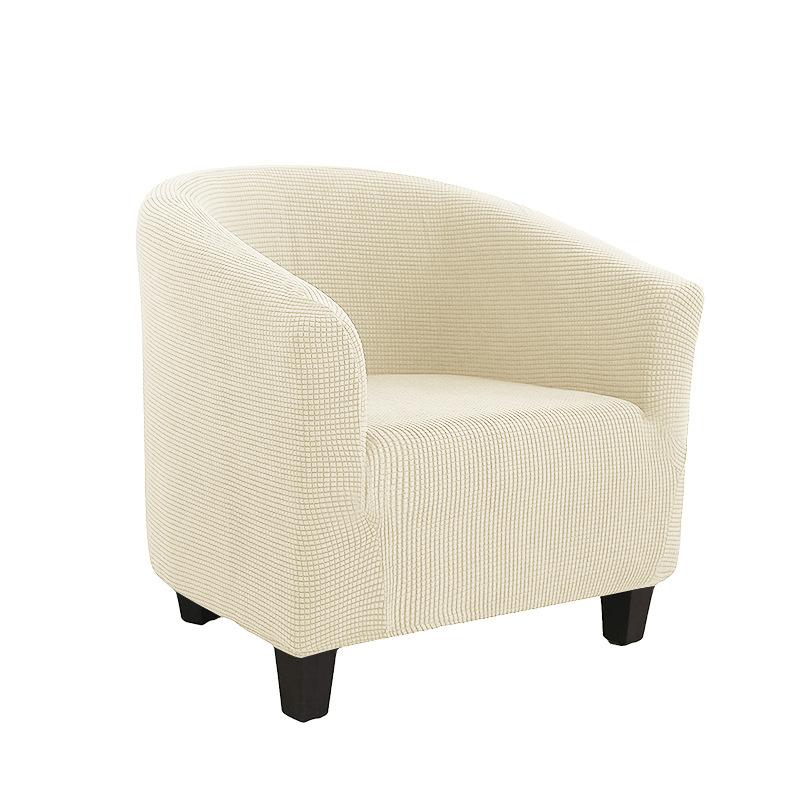 Чехол на клубный стул, эластичный чехол на стул для ванны, однотонный чехол для дивана, флисовые чехлы для диванов для учебы, барная стойка, гостиная