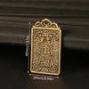 1Pc 2024 Year Of The Dragon Tai Sui Fu Dragon Year Card Pendant Brass Keychain Feng Shui Zodiac Peace Protect Body Pendant