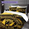 Manchester Glory Bedding (1 * duvet cover + 2 * pillowcase, without core) 2D Flat Bedding set Christmas birthday gift Duvet cover and pillowcase
