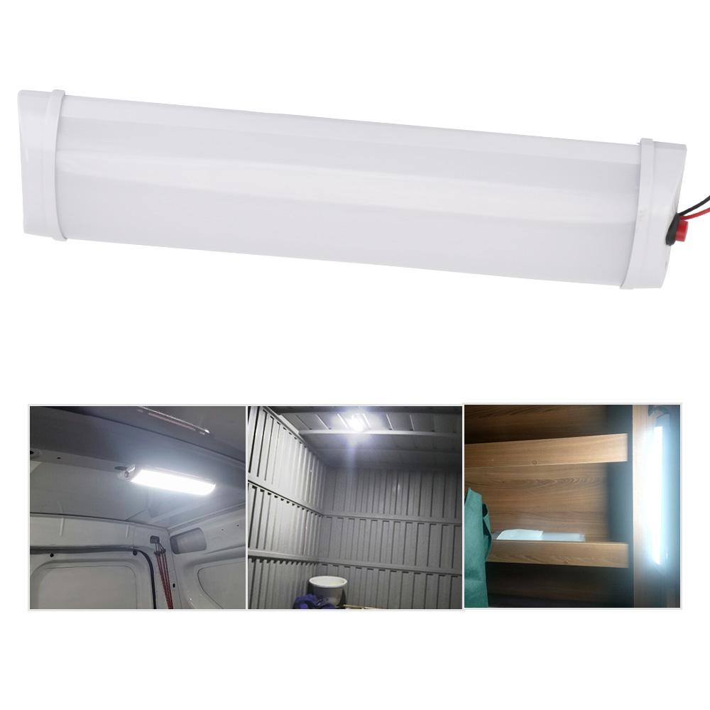 Car Interior Led Light Bar 72LED White Light Tube For Lorry Truck Camper Ship Reading Lamp Indoor Ceiling Lights With Switch