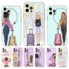 Чехол для телефона Girl Best Friends Forever для iphone 5 5s 2020se 6 6s 7 8 plus x 10 XR XS 11 12 13 mini pro MAX черная задняя крышка из ТПУ