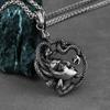 Gothic Medusa Snake Female Pendant Necklace Stainless Steel Men and Women Hip Hop Rock Locomotive Party Necklace Jewelry