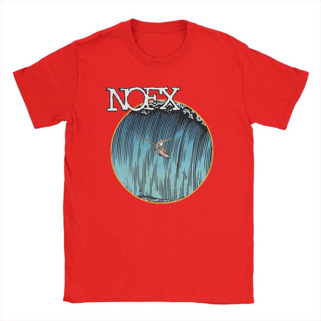 Men's Surfing Nofx T Shirt Pure Cotton Clothes Unique Short Sleeve Crewneck Tees Adult T-Shirts
