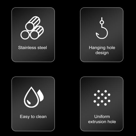 Пресс-машина Yousheng из нержавеющей стали для авокадо, картофеля, фасоли, простая в использовании, чистая толкушка для еды, эргономичный дизайн, универсальный кухонный инструмент