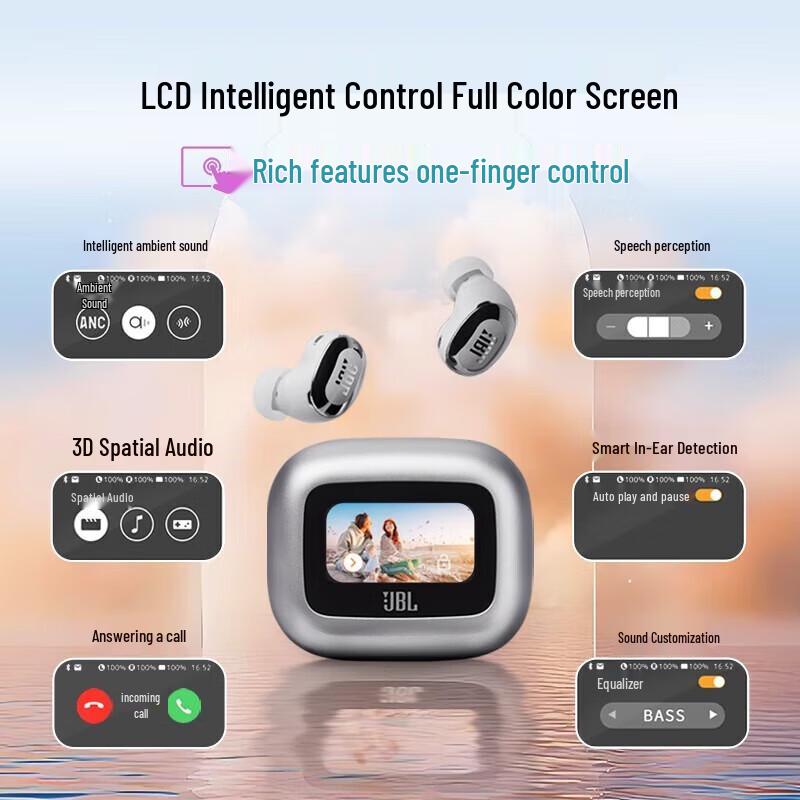 JBL LIVE BUDS 3 Smart Touchscreen True Wireless Earbuds