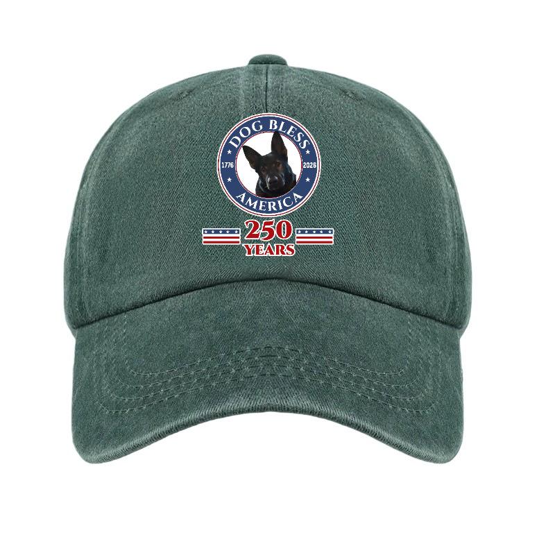 Popular retro anniversary print washed old soft top sunshade baseball cap unisex hat
