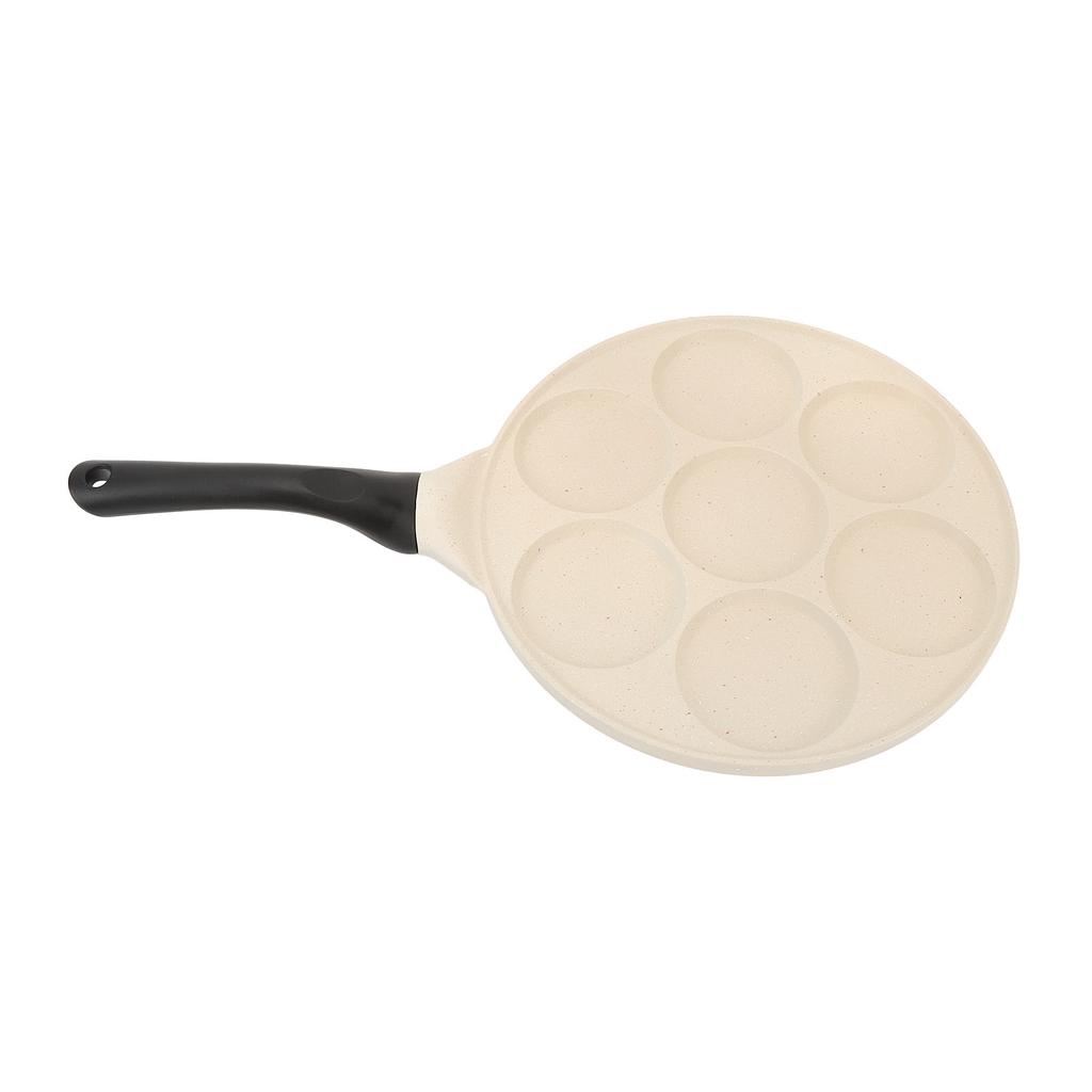 Сковорода для блинов из алюминиевого сплава с антипригарным покрытием и эргономичной ручкой для яиц, гамбургеров и завтраков