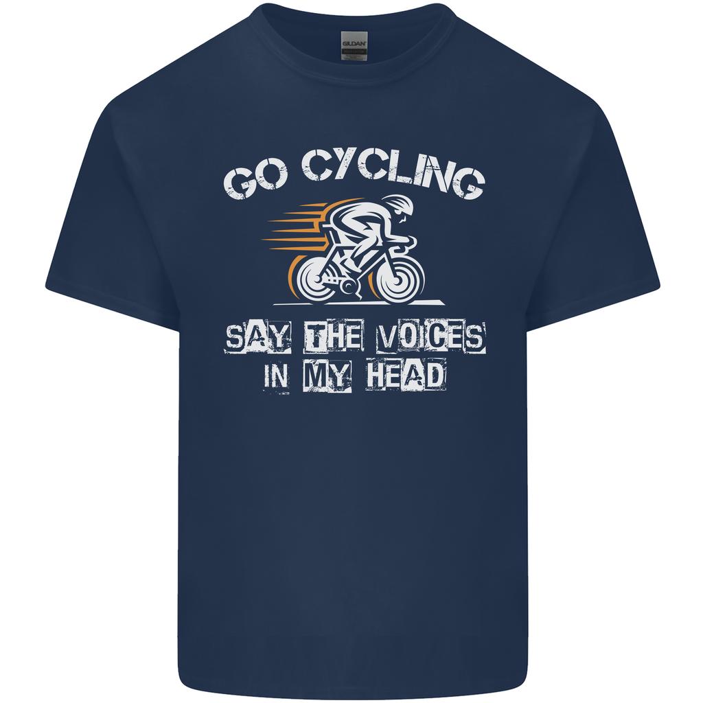 Go Cycling Say Voices in My Head Cyclist Unisexs Light Cotton TShirt