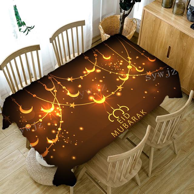 Ид мусульманский фестиваль украшения скатерть аксессуары для дома и кухни ресторан вечерние Рамадан стол пятностойкая скатерть