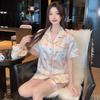 Premium Summer Small Fresh Short-Sleeved Shorts Sweet And Cute Loungewear Student Dormitory Suit Can Be Worn Outside