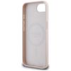 Guess Grained Ring MagSafe Case for iPhone 16e / 17e Pink