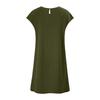 Summer Mini Dress for Women Short Sleeve Crew Neck A-line Swing Dress Casual Vacation Tunic Short Dress with