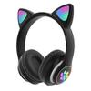 T&G TN-28 3.5mm Bluetooth 5.0 Dual Connection RGB Cat Ear Bass Stereo Noise-cancelling Headphones Support TF Card With Mic_Featured Gift