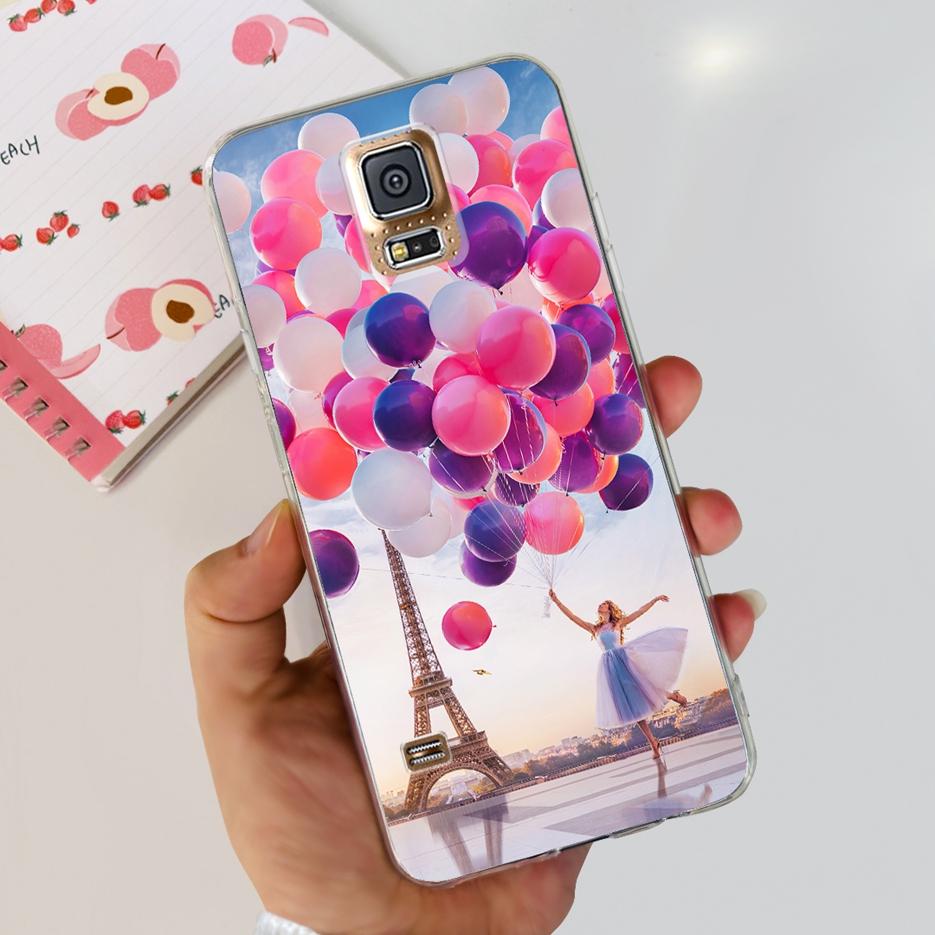 Чехол для Samsung Galaxy S5 G900F G900I G900M G900A G900T Милый Расписной Чехол Мягкий ТПУ Чехол для Телефона Для Samsung S5 S 5 GalaxyS5 Сумки