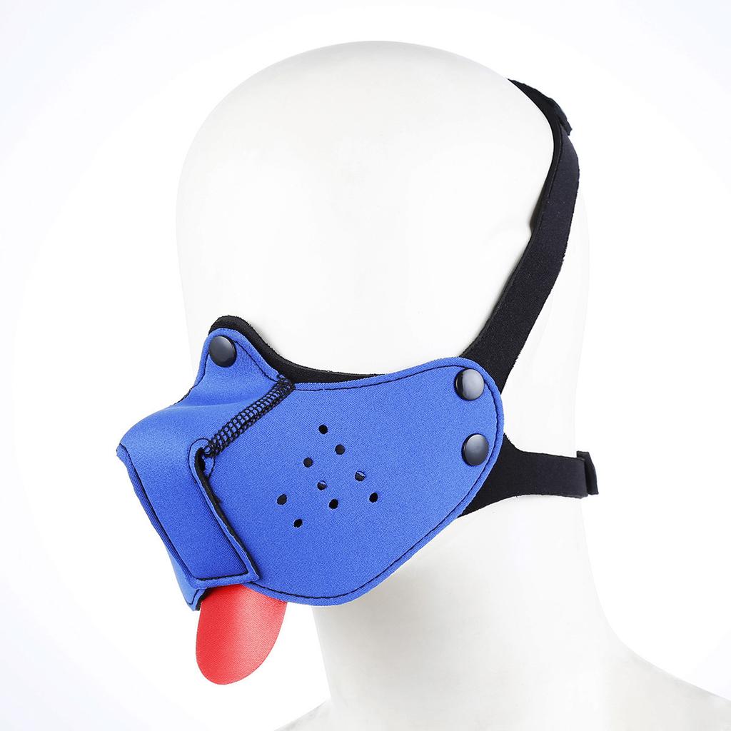 SM Open Mouth Gag Dog Mask Bdsm Bondage Muzzle Mask,Leather Soft Padded Puppy Play Dog Glove,Dog Tail,Slave Pup Roleplay Sex Toy