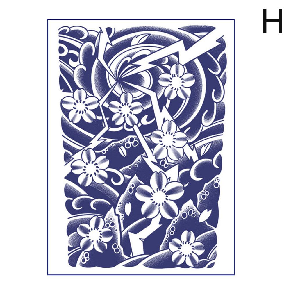 Сок травяной татуировки пластырь наполовину постоянный стирка не может удалить его водонепроницаемый и не отражающий рука сакуры кои рыба самец