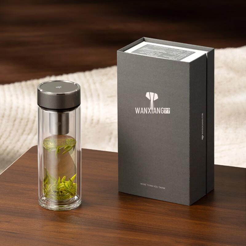 Двустенная стеклянная кружка Vanshan из боросиликатного стекла