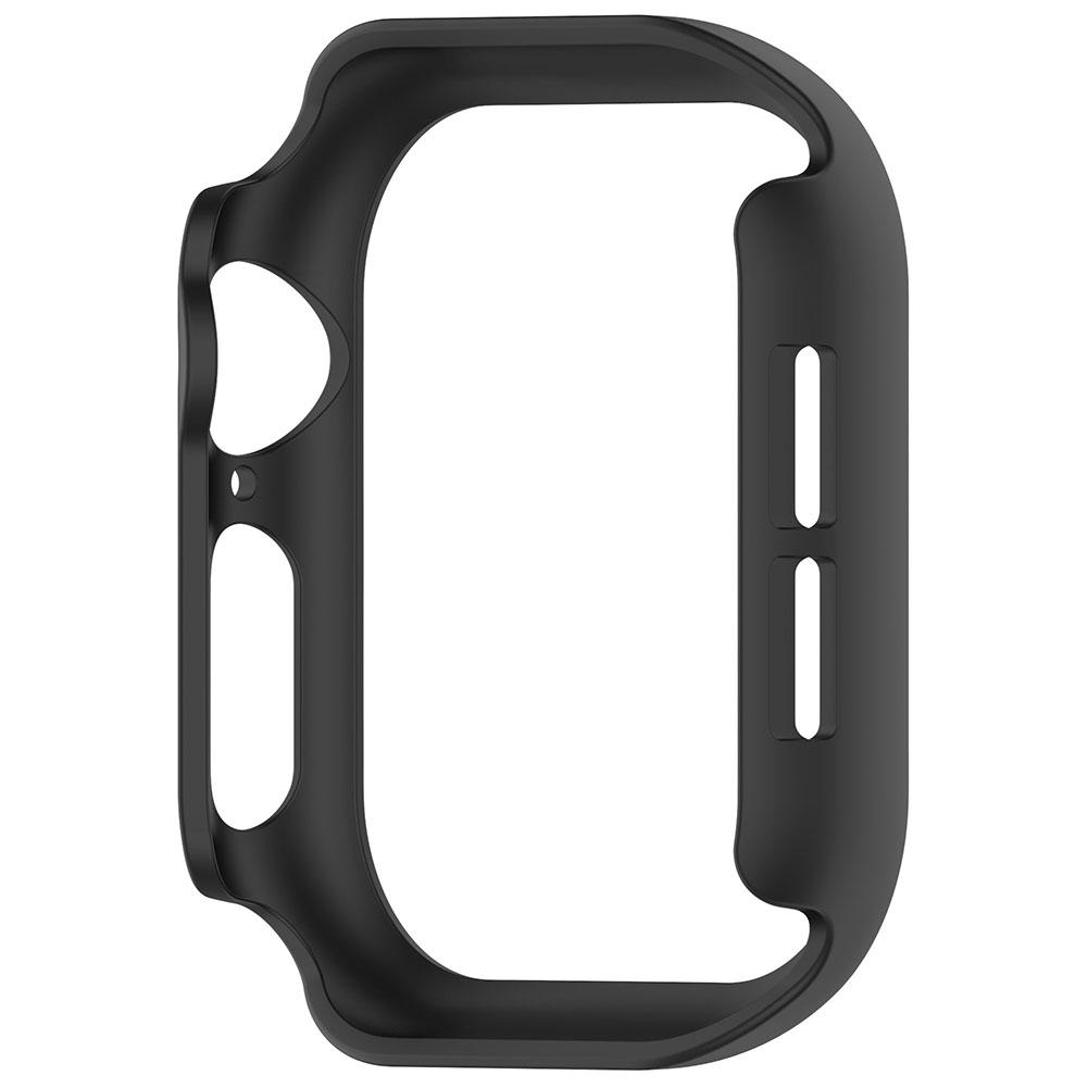 Чехол для часов, полый жесткий чехол-бампер из ПК для Apple Watch Series 10 42MM(черный)