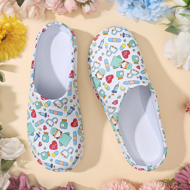 Больница Атрего, хирургические медицинские тапочки, женские нескользящие туфли для медсестер «Доктор Ева», сабо для кормления, обувь для спа-салона красоты, медицинская обувь для повара