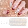 Pearls Nail Art Decorations 6 Sizes White Color Half-Round Pearl Nail Accessories Mix Multi-size Manicure Decoration