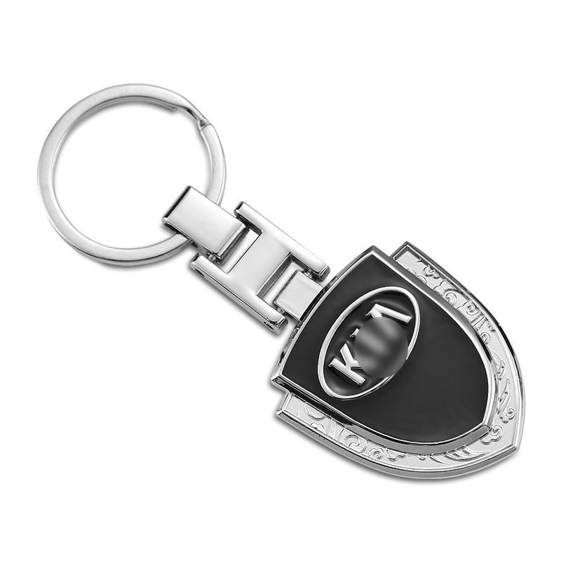 LQFH2 Zinc Alloy Car Logo Keychain 3D Decoration Keyring Accessories For KIA Soul Cadenza K5 K9 Proceed Niro Sportage EV3 Carnival