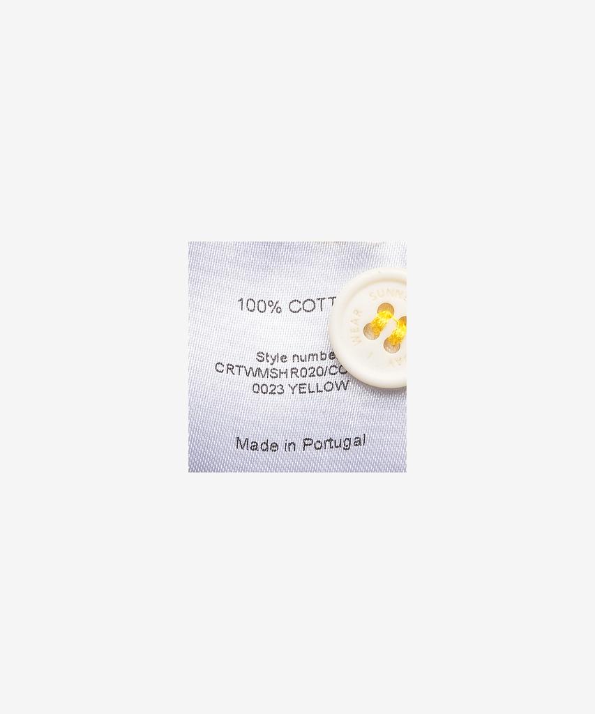 SUNNEI Regular Shirt - Yellow / Crtwmshr020Cot0390023