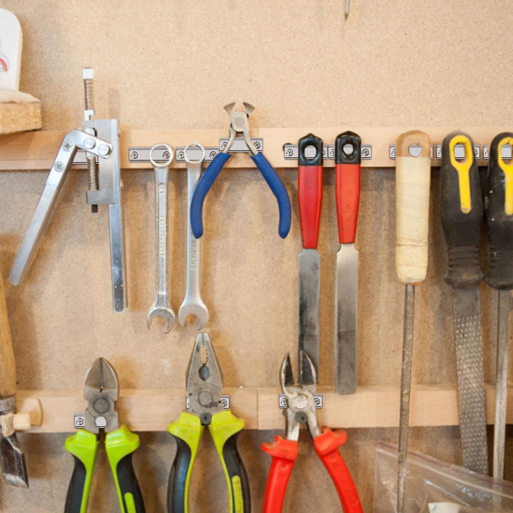 MAGXCENE Сверхсильный неодимовый потайной винт Прямоугольный квадратный для промышленного и наружного настенного монтажа 8 штук магнитов, 40x13.5x5мм, отверстие 3.5мм,