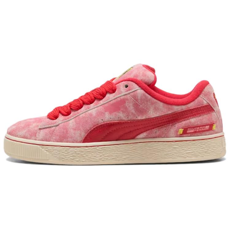 Puma Scuderia Ferrari x Suede XL Desert Sun Pack - Rosso Corsa Мужские кроссовки Розовый Alpine-Snow 308785-01
