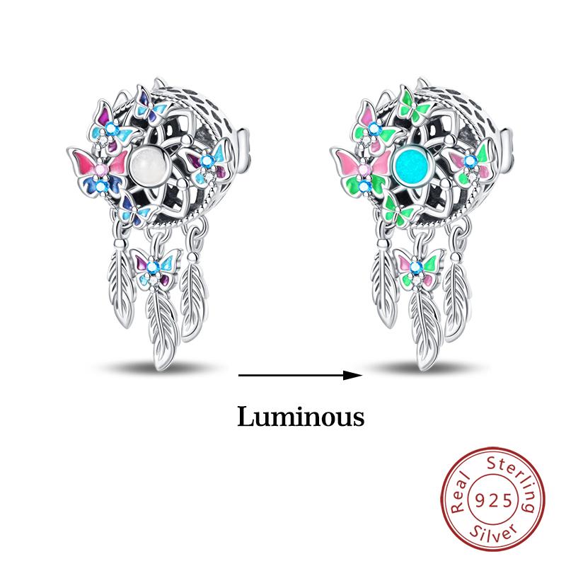 Copper Glow In The Dark Firefly Honeybee Star Charms Beads Fit Qikaola Original Bracelets Fine Diy Jewelry Gift