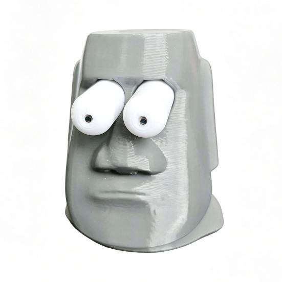 Мультяшная каменная статуя Игрушка для снятия стресса 3D-печатная каменная фигурка с вылезающими глазами Игрушка-фиджет Расслабляющая настольная игрушка для офисного работника