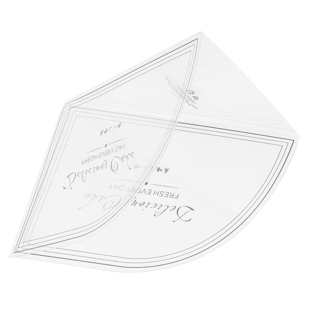 100PCS Transparent Triangle Shape Mousse Surrounding Edge Cake Decorating Tool Bakery Presentation